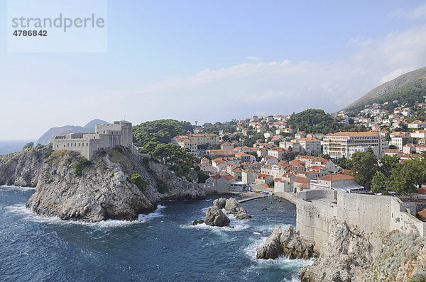 Festung Lovrijenac  Dubrovnik  Republik Kroatien  Europa