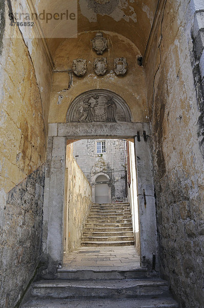 Stiege  Altstadt  Dubrovnik  Republik Kroatien  Europa