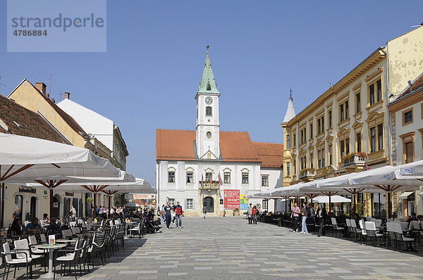 Hauptplatz  Varazdin  Republik Kroatien  Europa