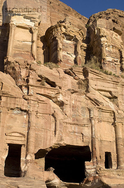 Korinthisches Grab  Petra  Jordanien  Südwest-Asien
