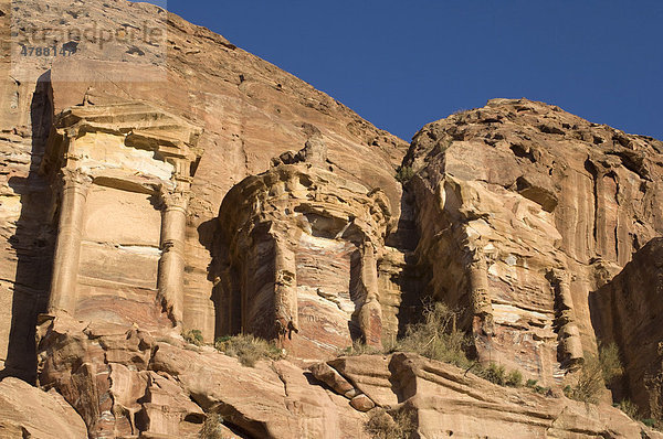 Korinthisches Grab  Petra  Jordanien  Südwest-Asien