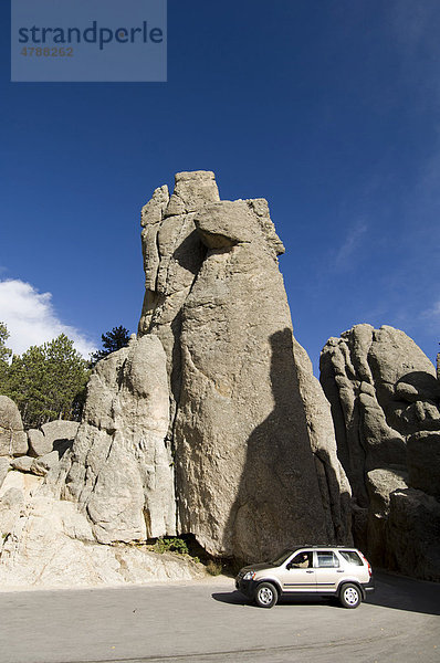 Needles Highway  Straße  Custer State Park  Black Hills  South Dakota  USA