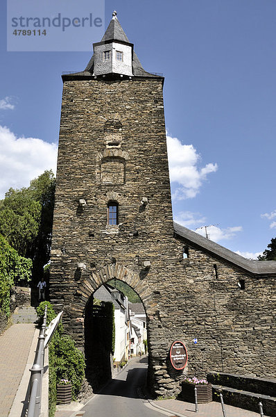 Steeger Tor  Bacharach  Unesco-Welterbe Oberes Mittelrheintal  Rheinland-Pfalz  Deutschland  Europa