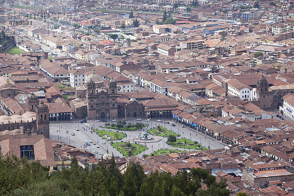 Plaza de Armas  Cusco oder Cuzco  Peru  Südamerika
