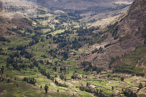 Sacred Valley  Urubamba-Tal oder heiliges Tal der Inka  Peru  Südamerika