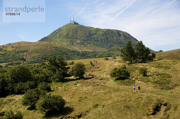 Puy de Dome  Vulkan in der Auvergne  Frankreich  Europa