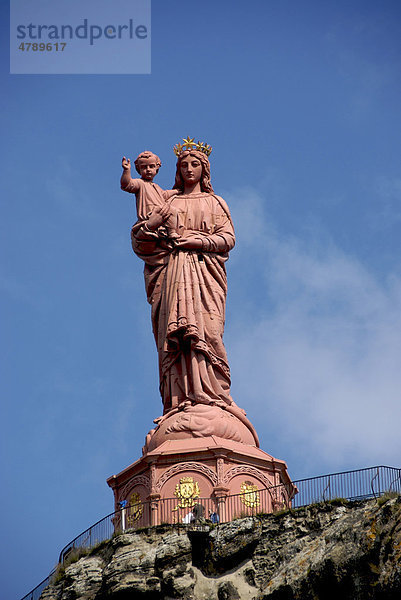Statue der Jungfrau Maria  Le Puy en Velay  Auvergne  Frankreich  Europa