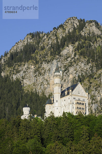 Schloss Neuschwanstein  Füssen  Tegelberg  Oberbayern  Bayern  Deutschland  Europa
