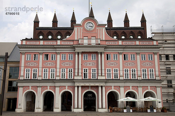 Rathaus  Rostock  Mecklenburg-Vorpommern  Deutschland  Europa