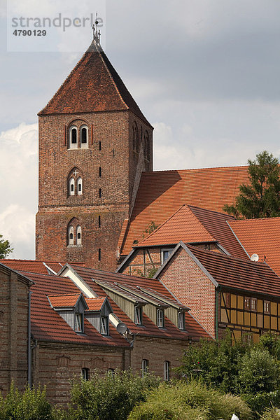 Pfarrkirche St. Marien  Plau am See  Mecklenburgische Seenplatte  Mecklenburg-Vorpommern  Deutschland  Europa