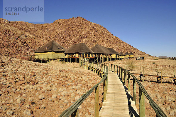 Haupthaus der Sossus Dune Lodge nahe Sesriem  Namib-Wüste  Namib Naukluft Park  Namibia  Afrika