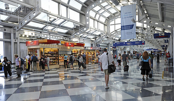 Terminal 1  Concourse C  Flughafen OíHare International Airport  Chicago  Illinois  USA  Amerika
