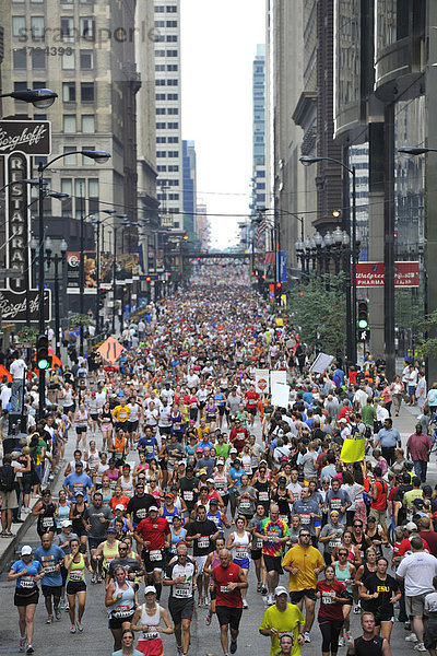 Chicago Halbmarathon  Chicago  Illinois  Vereinigte Staaten von Amerika  USA