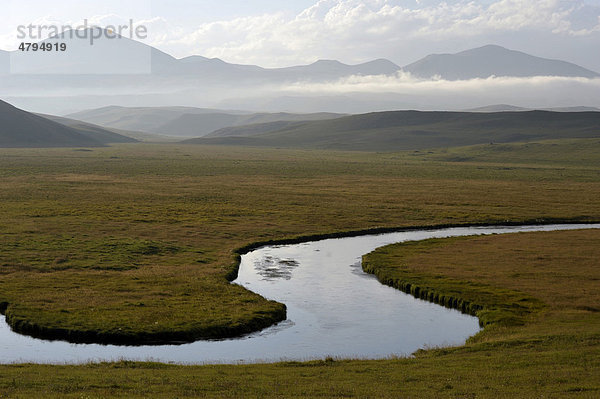 Landschaft  Weg der Heiligen Nino  Ninotsminda  Georgien  Vorderasien