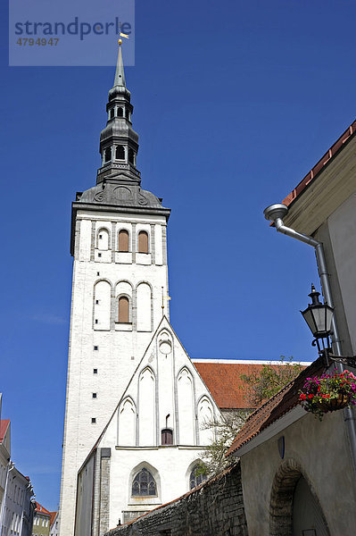 Altstadt  Nikolaikirche  St. Nicolai  Tallinn  ehemals Reval  Estland  Baltikum  Nordeuropa