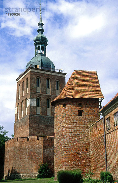 Kopernikusturm der Bischofsburg am Frischen Haff  Ostsee  Frauenburg  Frombork  Masuren  Polen  Europa