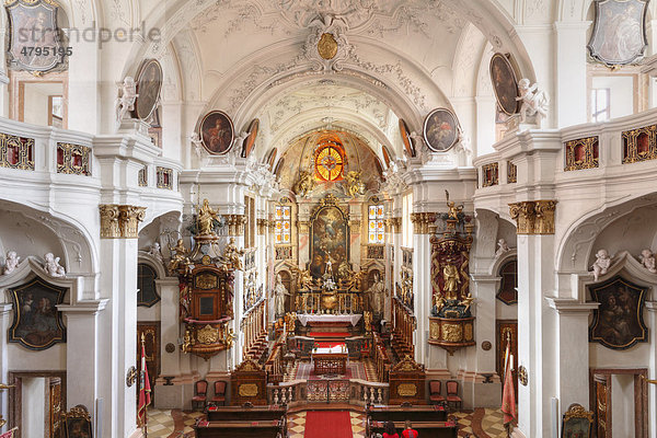 Stiftskirche  Dürnstein  Wachau  Waldviertel  Niederösterreich  Österreich  Europa