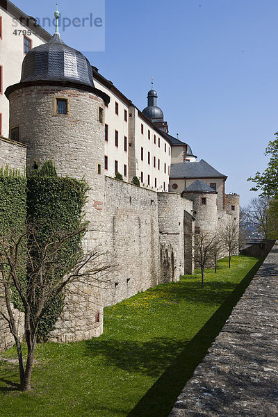Festung Marienberg  Würzburg  Franken  Bayern  Deutschland  Europa