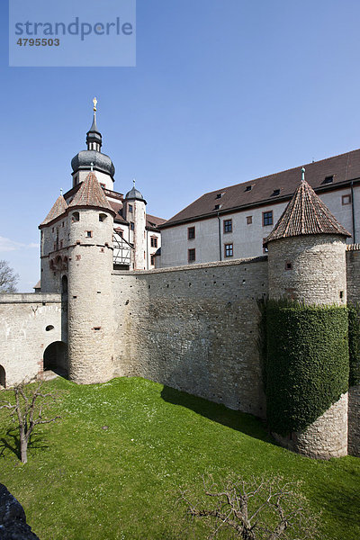 Festung Marienberg  Würzburg  Franken  Bayern  Deutschland  Europa