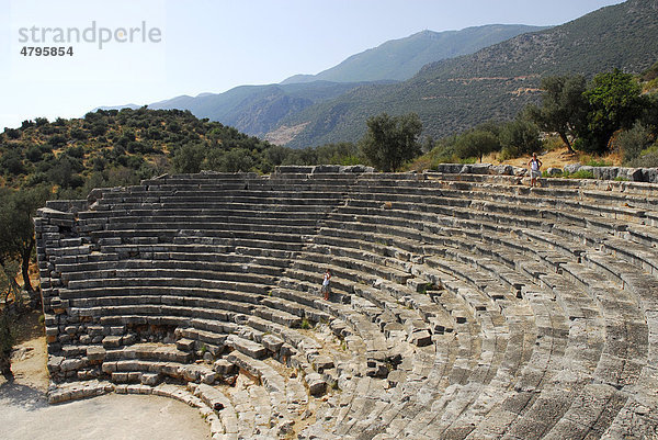 Amphitheater von Kas  ein Theater aus der Antike  lykische Küste  Provinz Antalya  Mittelmeer  Türkei  Eurasien