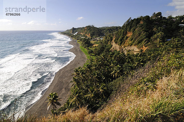 Küste  Friendly Bay  Georgetown  St. Vincent  Kleine Antillen  Karibik