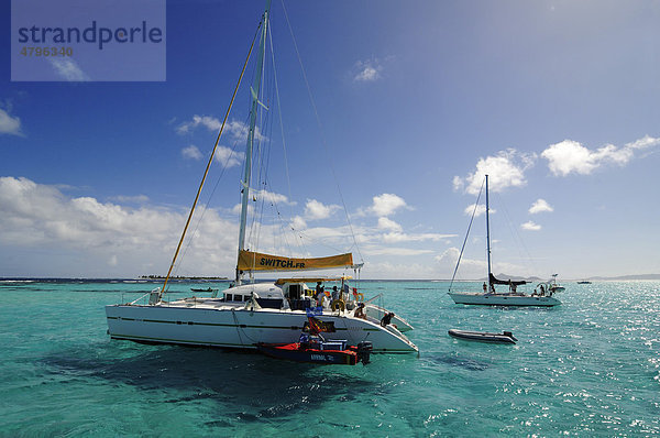 Segelboote  Segeltörn  Tobago Cays  Saint Vincent  Karibik