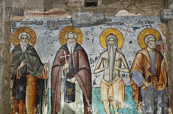 Fresken der Protaron  Protato-Kirche  Karies  Berg Athos  Chalkidiki  Griechenland  Europa