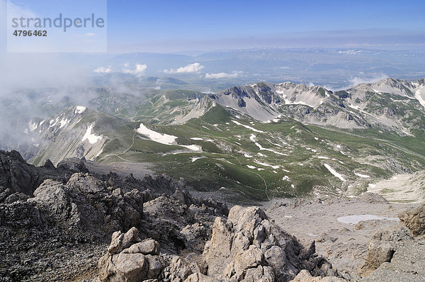 Corno Grande  Campo Imperatore  Nationalpark Gran Sasso  Abruzzen  Italien  Europa