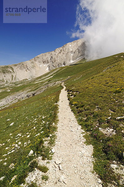 Corno Grande  Campo Imperatore  Nationalpark Gran Sasso  Abruzzen  Italien  Europa