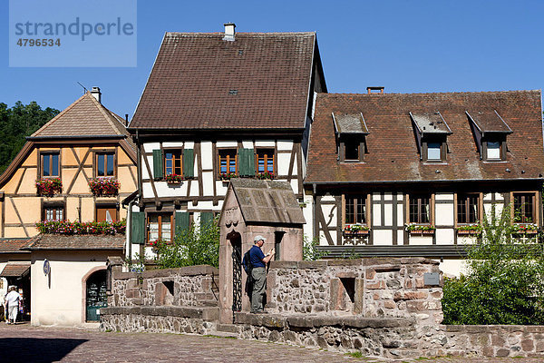Alte Fachwerkhäuser  Kaysersberg  Frankreich  Europa