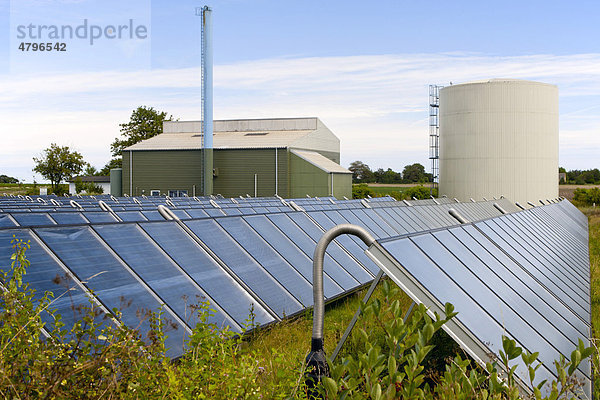 Solar-Fernheizwerk  Nordby  Samsö  Dänemark  Europa