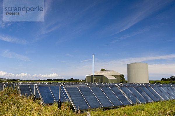 Solar-Fernheizwerk  Nordby  Samsö  Dänemark  Europa