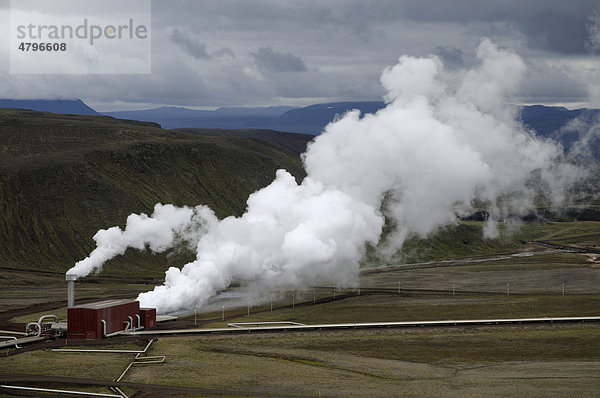 Geothermal-Kraftwerk Krafla  Island  Europa