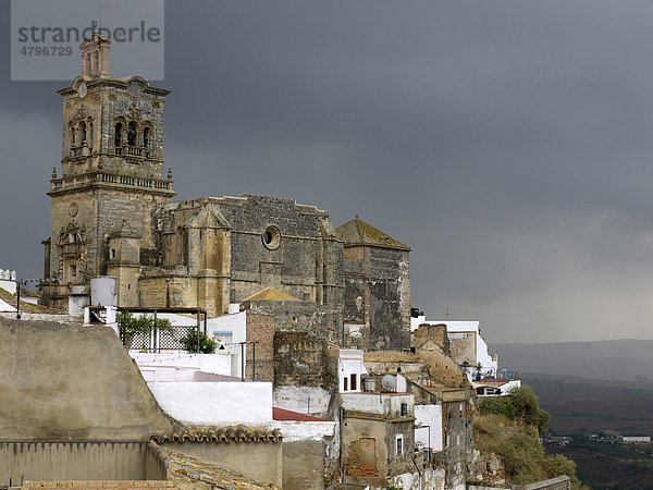 Altertümliche Kirche von Arcos  Andalusien  Spanien  Europa