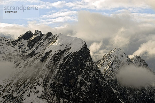 Tafele Spitz  Stuhlkopf  Karwendel-Gebirge  Tirol  Österreich  Europa