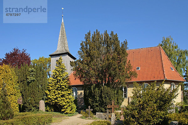 Kirche in Arnis an der Schlei  der kleinsten Stadt Deutschlands  Schleswig-Holstein  Deutschland  Europa