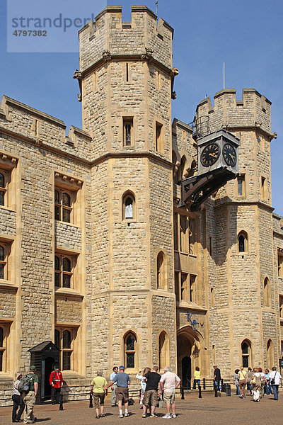 Waterloo Barracks im Tower of London  England  Großbritannien  Europa