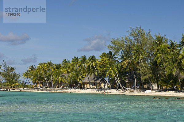 Pearl Beach Resort  Tikehau Korallenatoll  Tuamotu-Archipel  Französisch-Polynesien  Pazifischer Ozean