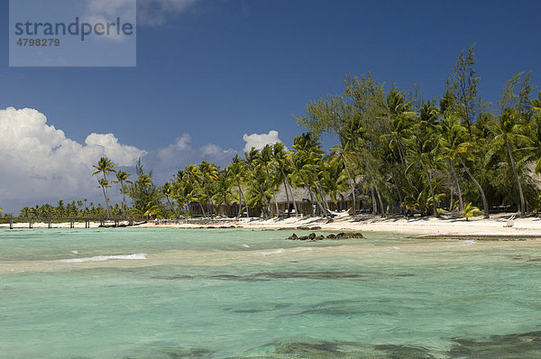 Pearl Beach Resort  Tikehau Korallenatoll  Tuamotu-Archipel  Französisch-Polynesien  Süd-Pazifik