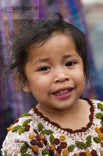 Mädchen  Portrait  Antigua  Guatemala  Zentralamerika