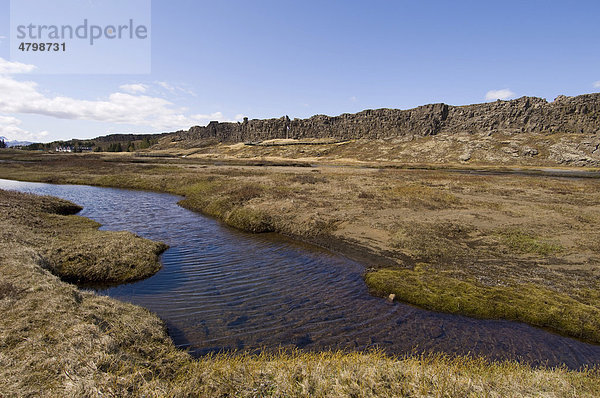 Mittelatlantisches Riftsystem  Nationalpark Thingvellir  Island  Europa