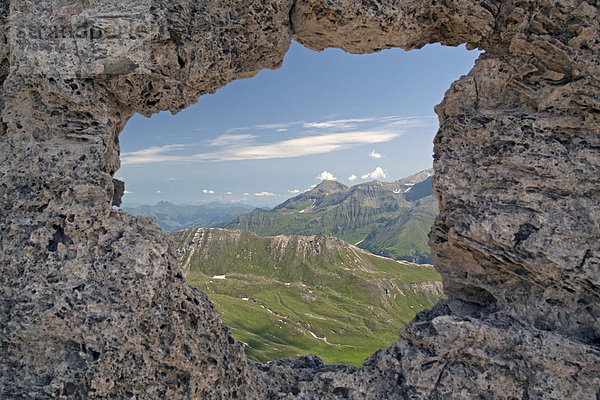 Felsenfenster  Nationalpark Hohe Tauern  Salzburg  Österreich  Europa