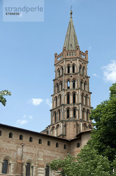 Basilika Saint-Sernin  Toulouse  Haute Garonne  Frankreich  Europa
