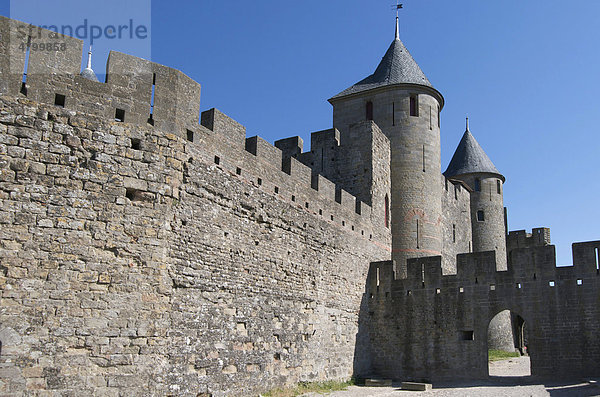 Chateau Comtal  Carcassonne  Aude  Frankreich  Europa