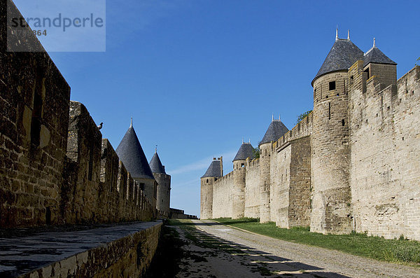 Chateau Comtal  Carcassonne  Aude  Frankreich  Europa