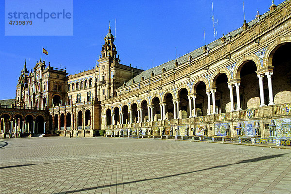 Plaza de Espana  Sevilla  Spanien  Europa