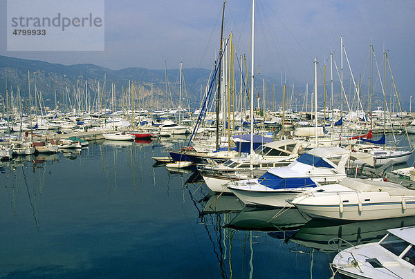 Yachthafen  Französische Riviera  Frankreich  Europa