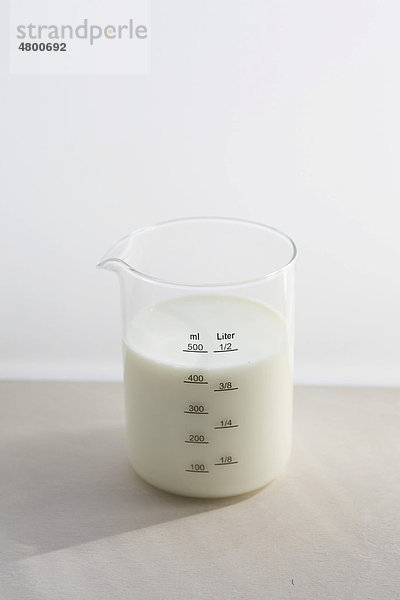 Messbecher mit Milch