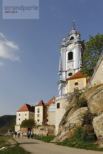 Stiftskirche Mariä Himmelfahrt  Dürnstein  Wachau  Niederösterreich  Österreich  Europa