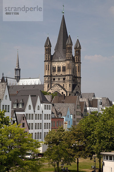 Altstadt  Groß St. Martin  Köln  Nordrhein-Westfalen  Deutschland  Europa